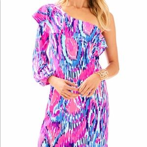 Lily Pulitzer one sleeve dress
